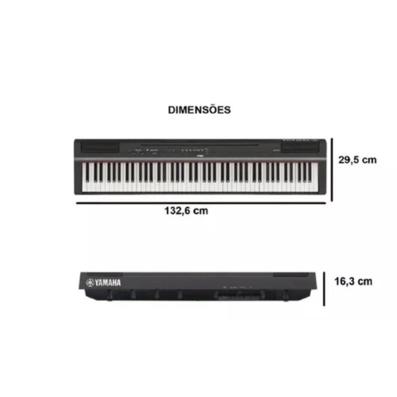 YAMAHA P-125 セット Kit Piano Digital P125 Yamaha + Estante Suporte Opus Yp125 Cor